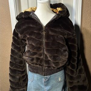 Baby Phat Faux Fur Brown Jacket